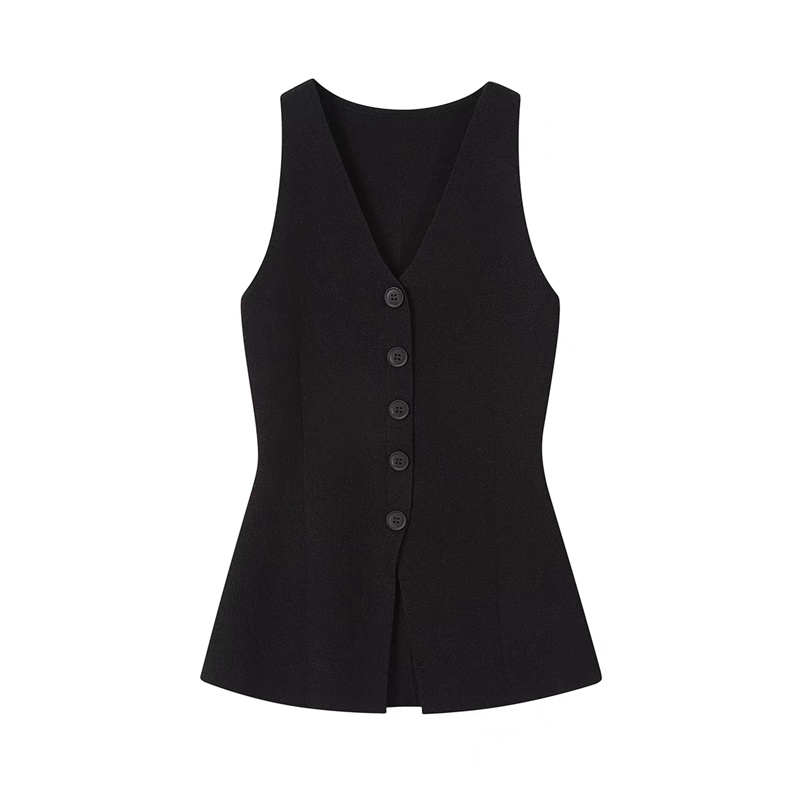 Wears outside vest knitted tops for women