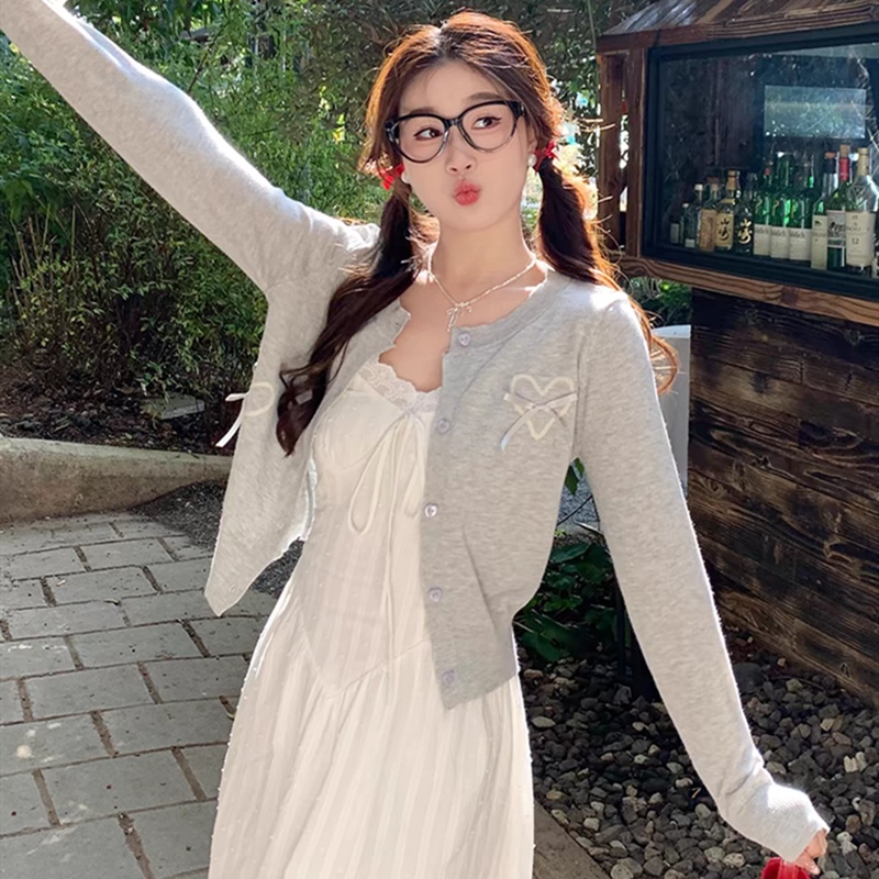 Thin tender knitted cardigan summer sunscreen coat for women