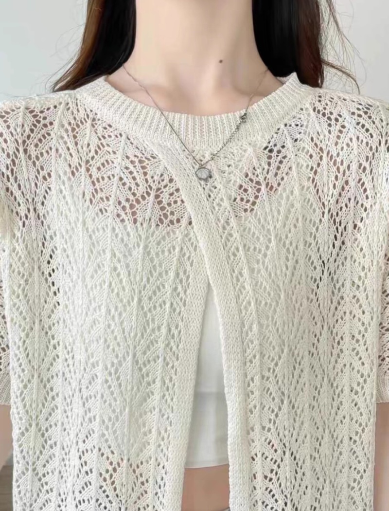 Long split tops outside the ride knitted dress for women
