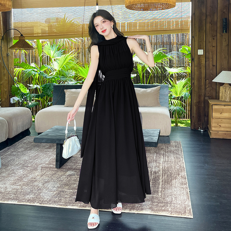 Irregular fashion dress summer slim long dress