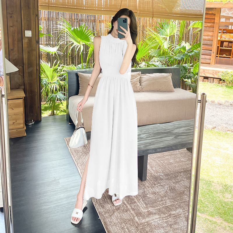 Irregular fashion dress summer slim long dress