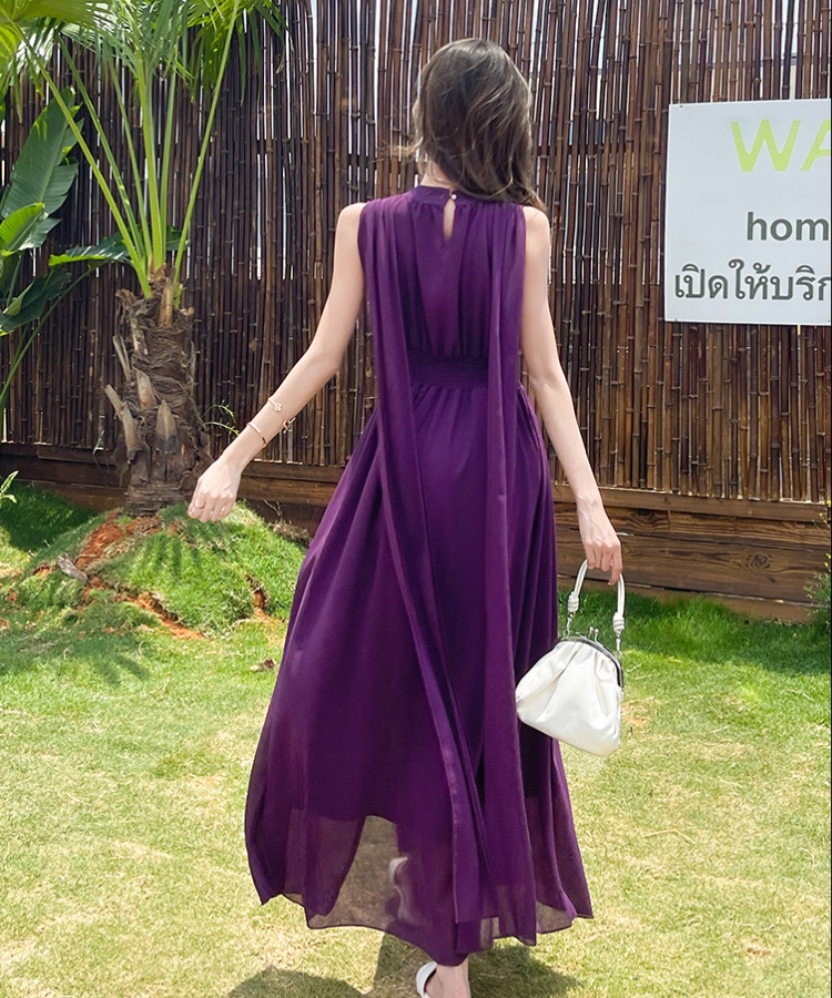 Irregular fashion dress summer slim long dress