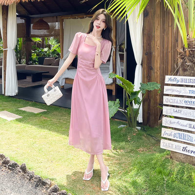 Fashion ladies long dress temperament dress
