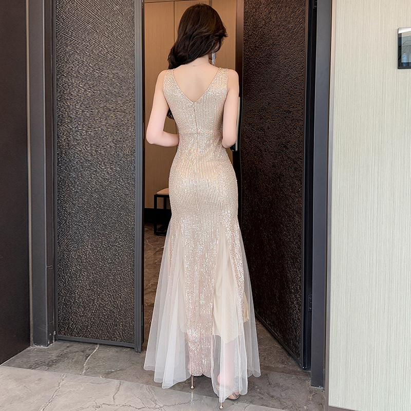 Mermaid long dress evening dress for women