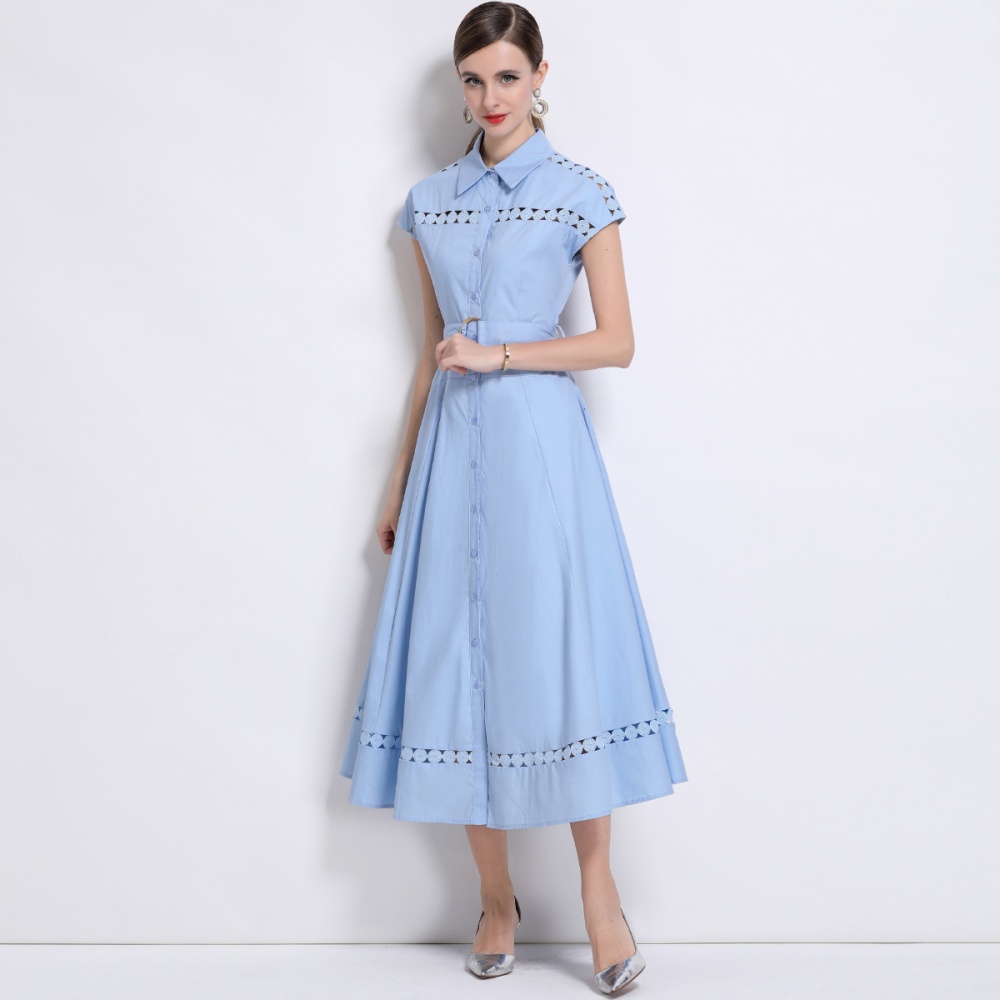 Hollow frenum long dress slim dress for women
