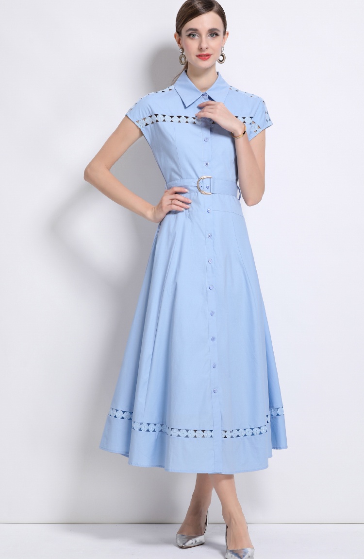 Hollow frenum long dress slim dress for women