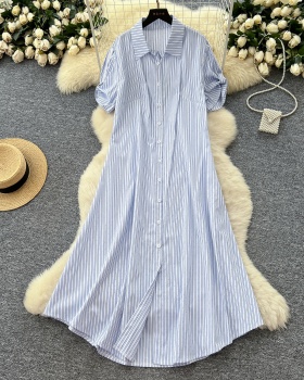Rhinestone Korean style dress loose long dress for women