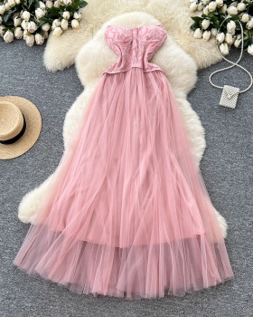 Lace long dress France style dress for women