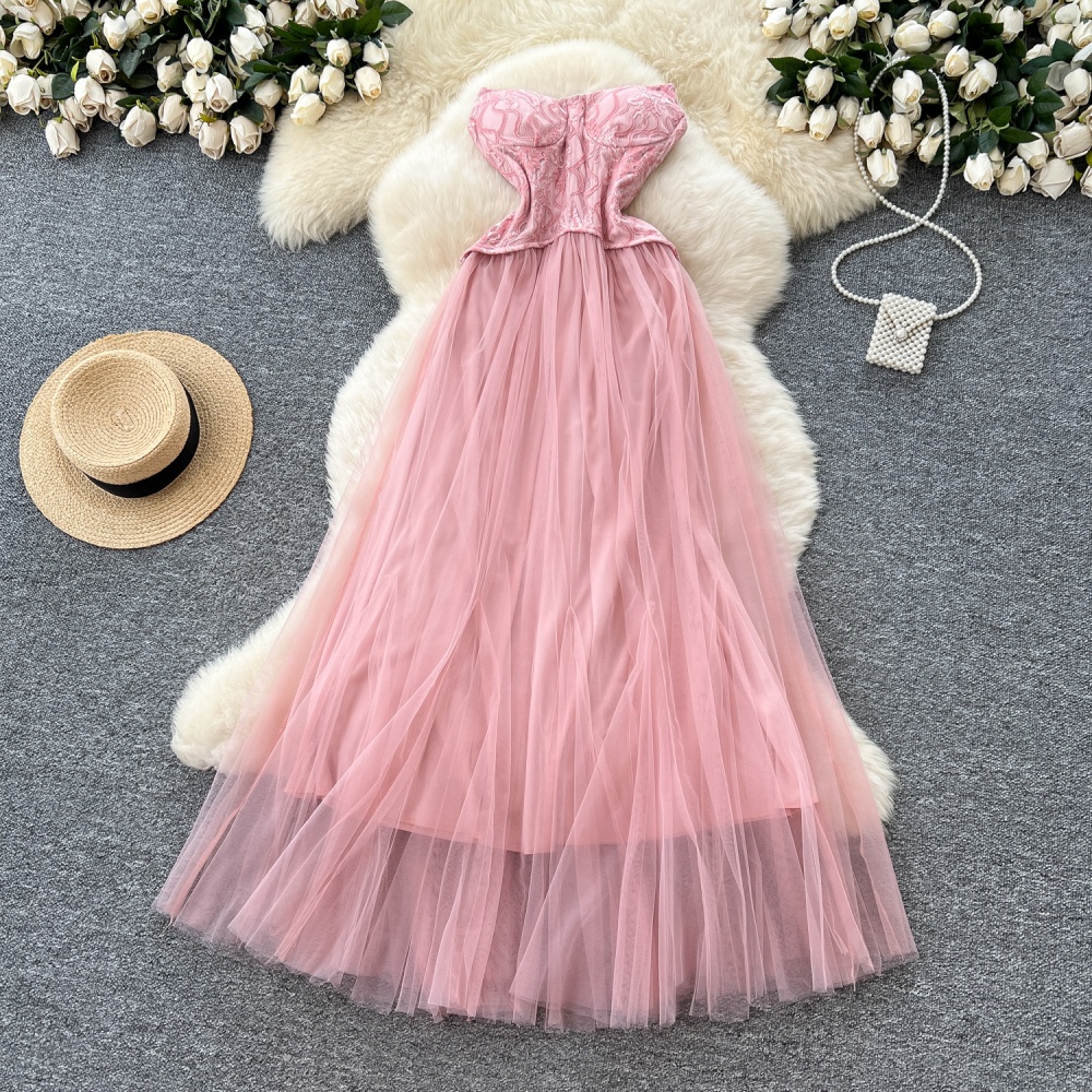 Lace long dress France style dress for women