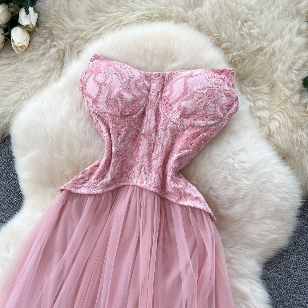 Lace long dress France style dress for women