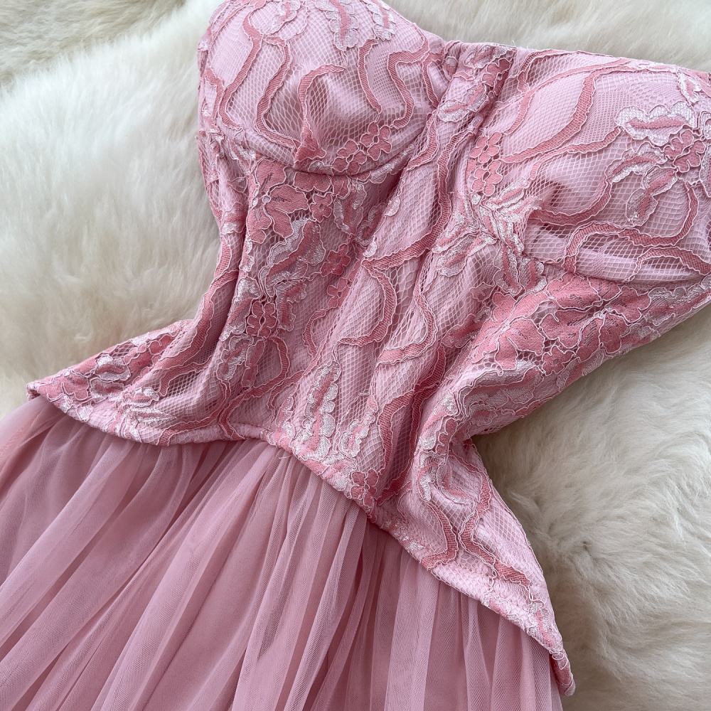 Lace long dress France style dress for women