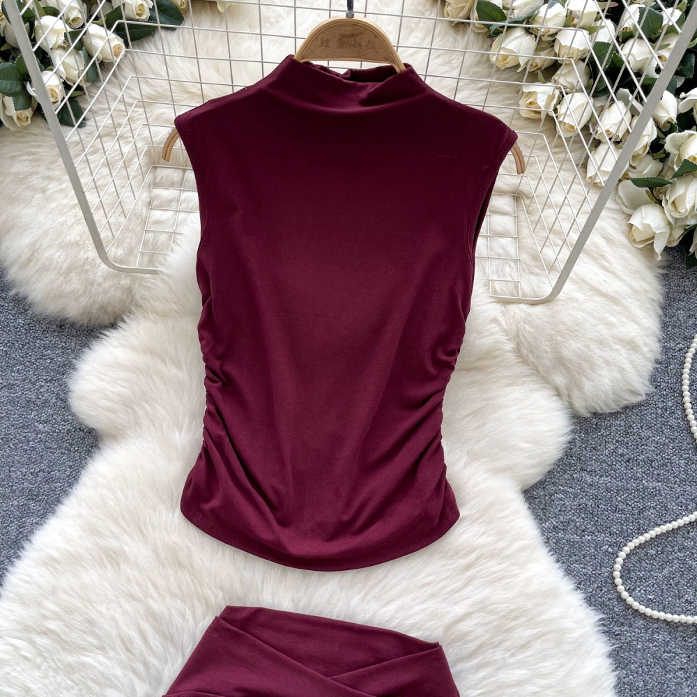 Both sides of bandage tops T-shirt a set for women