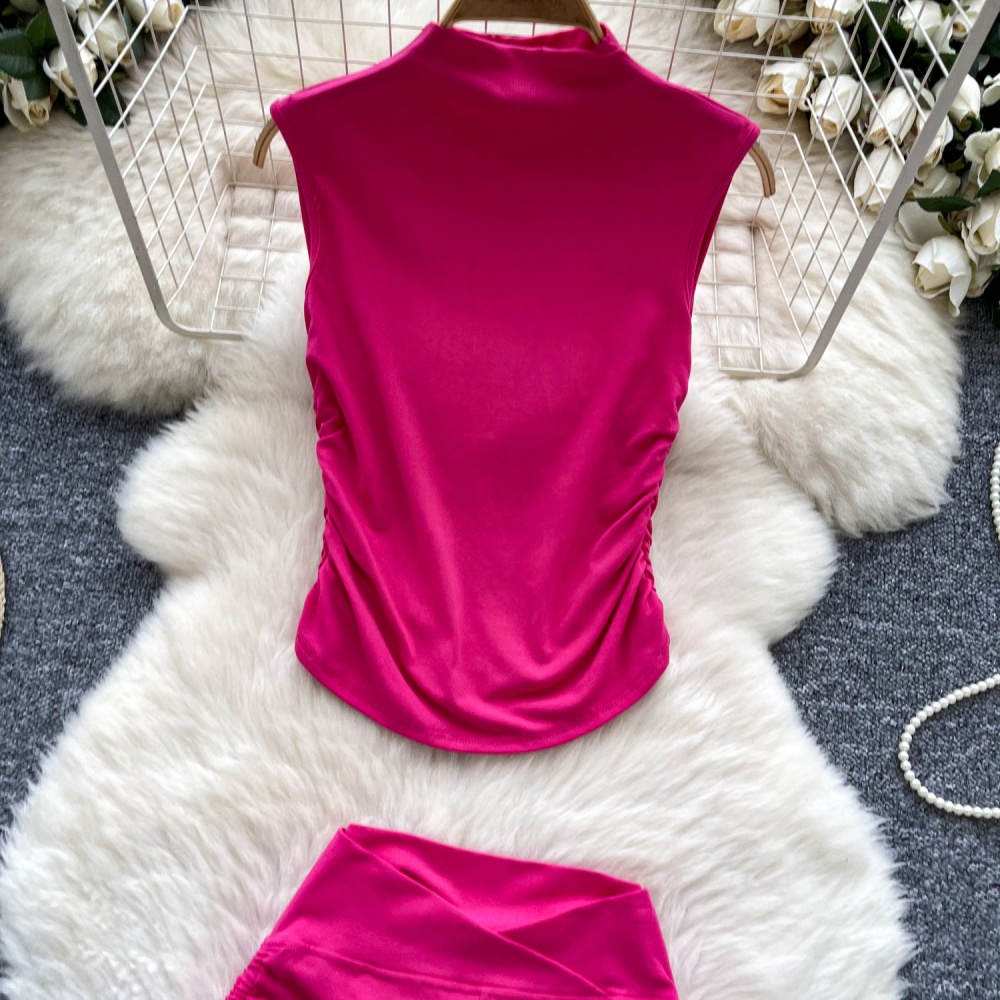 Slim package hip shorts summer T-shirt a set for women