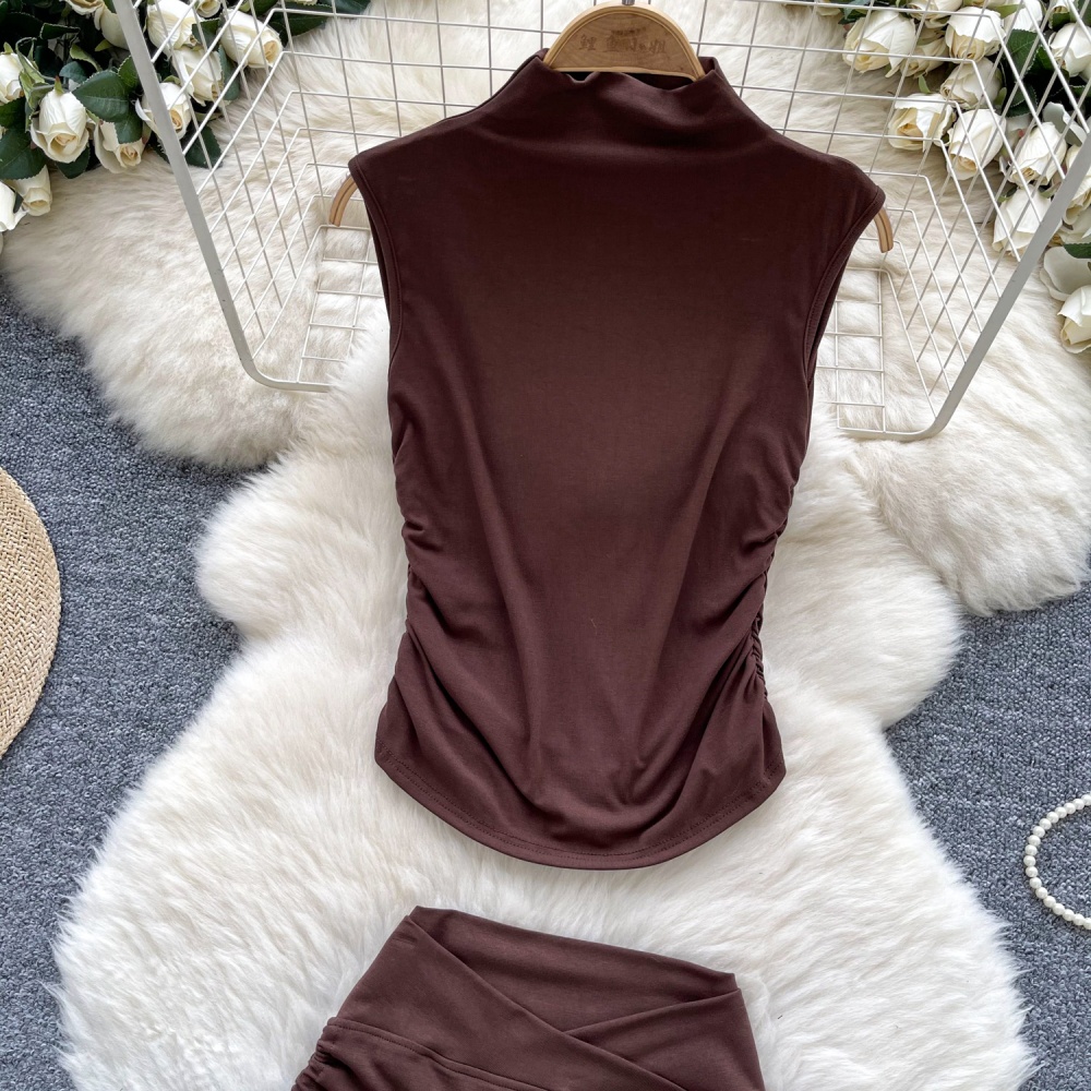 Slim package hip shorts summer T-shirt a set for women