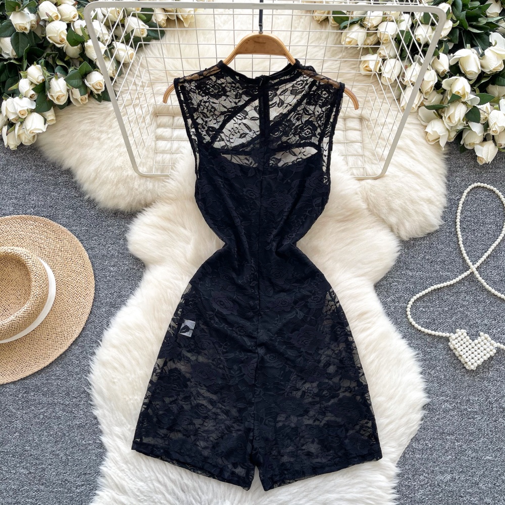 Perspective jumpsuit package hip pants for women