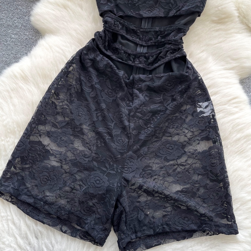 Perspective jumpsuit package hip pants for women