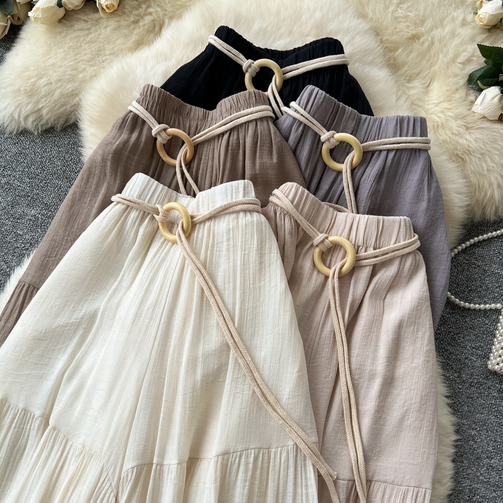 High waist loose culottes all-match chiffon casual pants