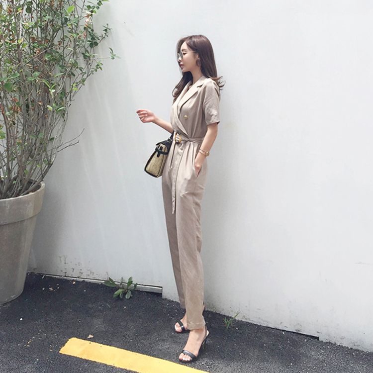 Temperament summer business suit frenum jumpsuit
