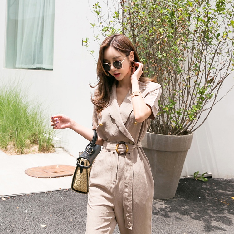 Temperament summer business suit frenum jumpsuit