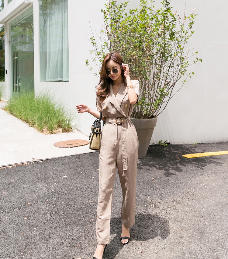 Temperament summer business suit frenum jumpsuit