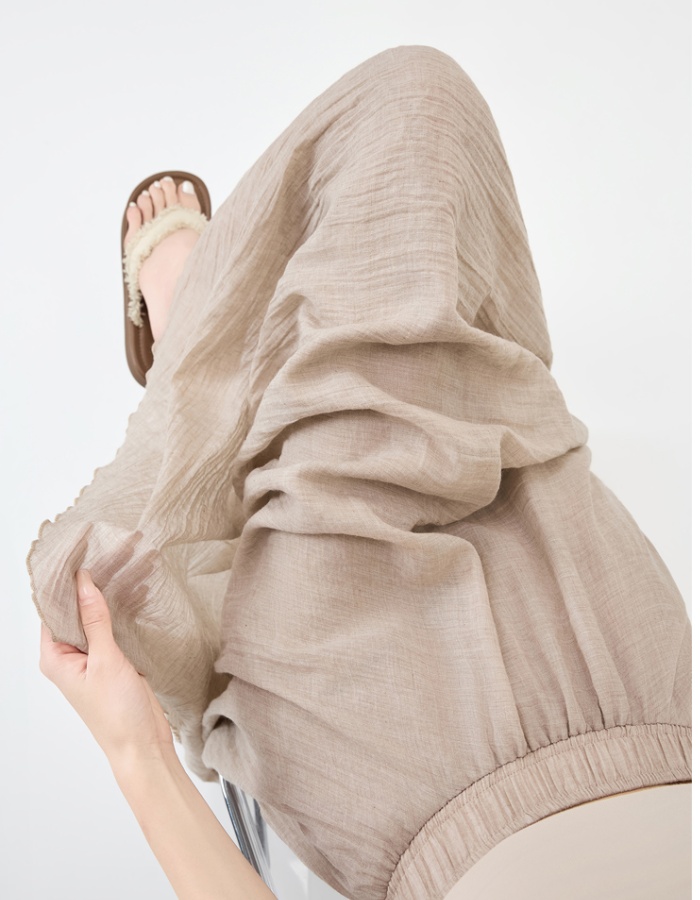 Slim A-line pleated long high waist skirt