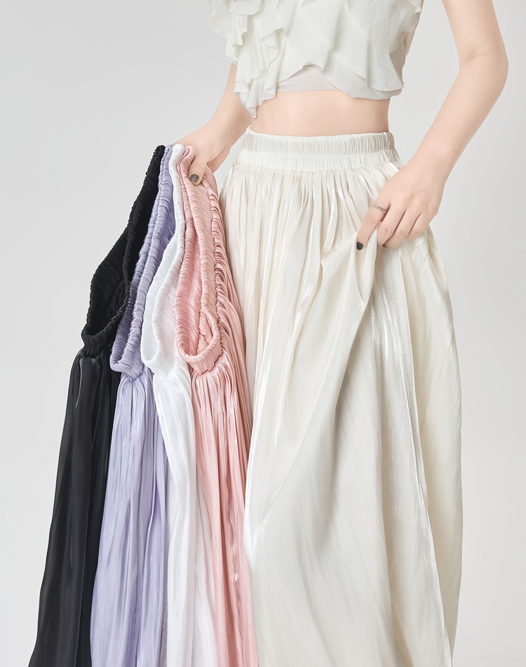 Slim big skirt long skirt drape A-line skirt for women