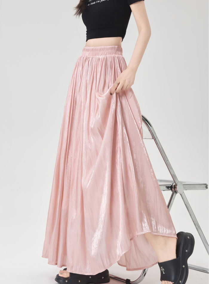 Slim big skirt long skirt drape A-line skirt for women