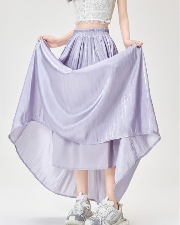 Slim big skirt long skirt drape A-line skirt for women