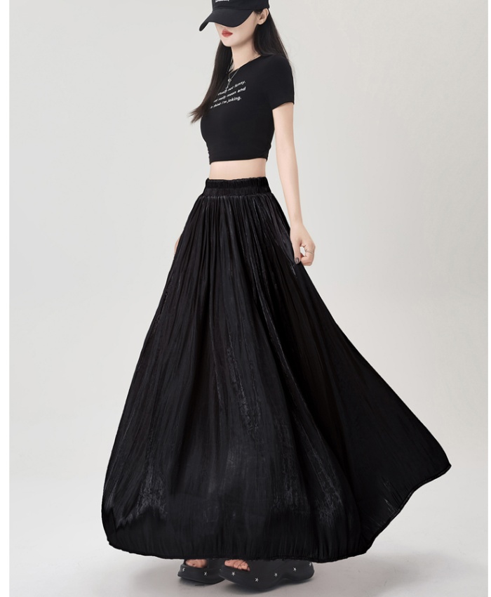 Slim big skirt long skirt drape A-line skirt for women