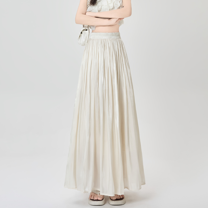 Slim big skirt long skirt drape A-line skirt for women