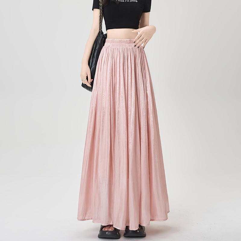 Slim big skirt long skirt drape A-line skirt for women