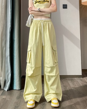 Wear wicking work pants wide leg summer sweatpants for women