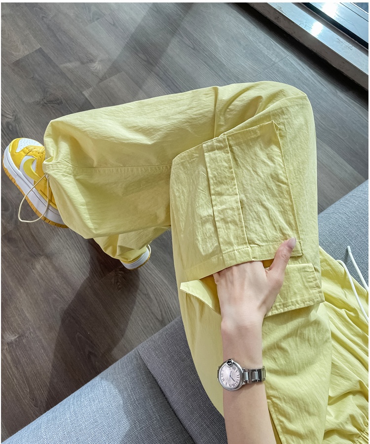 Wear wicking work pants wide leg summer sweatpants for women