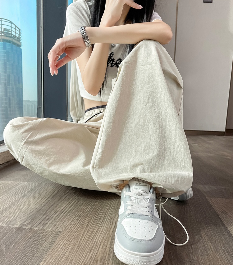 Wear wicking work pants wide leg summer sweatpants for women
