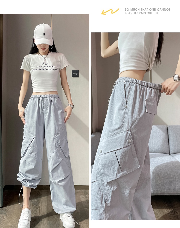 Summer work pants wide leg pants for women