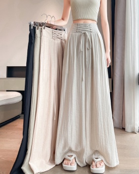High waist culottes hold abdomen wide leg pants for women
