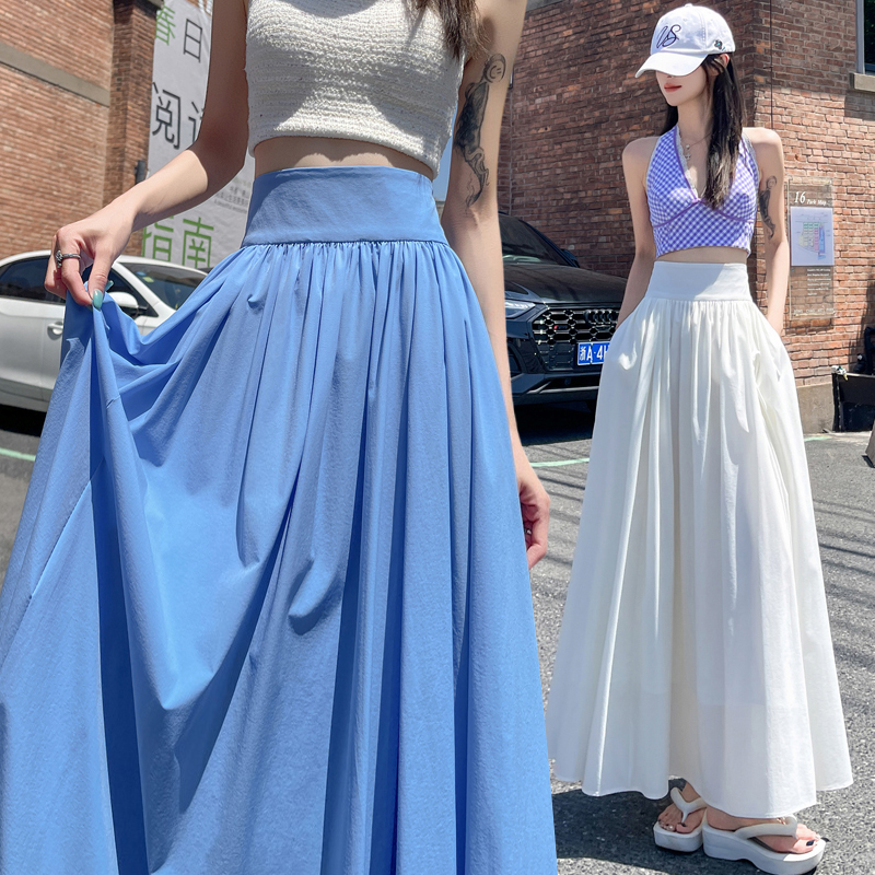 Long big skirt skirt summer long skirt for women