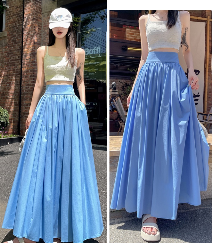 Long big skirt skirt summer long skirt for women