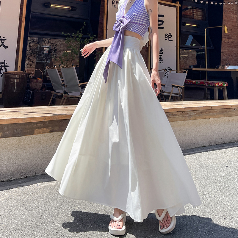 Long big skirt skirt summer long skirt for women