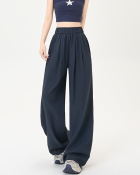 Drape summer lazy Casual wide leg loose pants for women