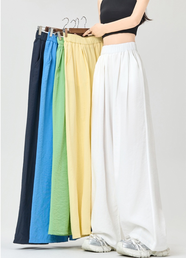 Drape summer lazy Casual wide leg loose pants for women