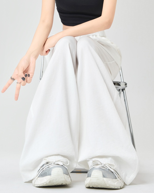 Drape summer lazy Casual wide leg loose pants for women