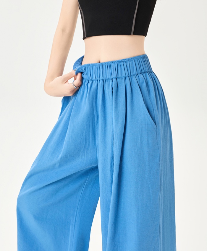 Drape summer lazy Casual wide leg loose pants for women