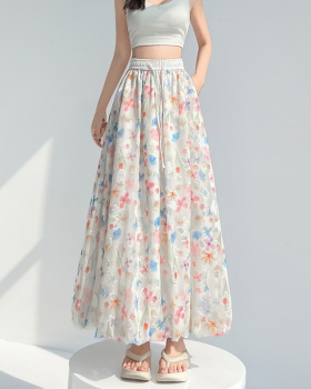 High waist Casual skirt colors A-line bud skirt