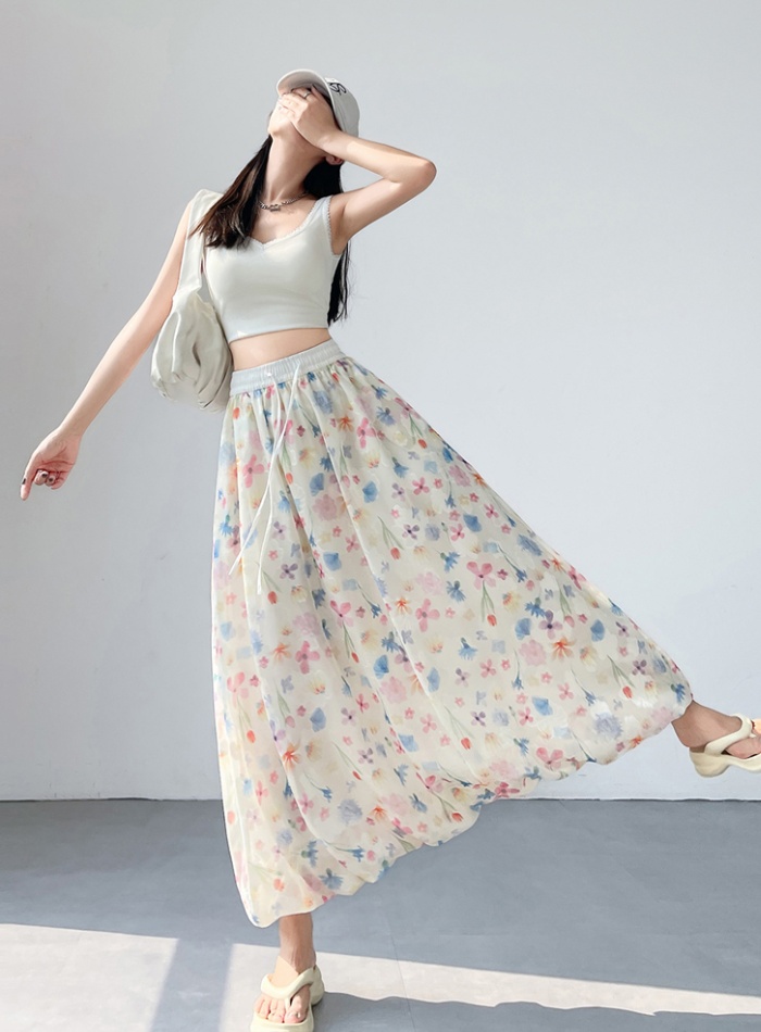 High waist Casual skirt colors A-line bud skirt