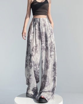 High waist suit pants wide leg pants for women