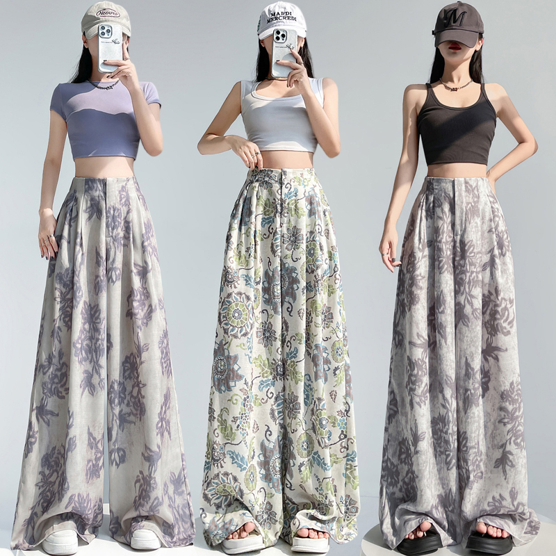 High waist suit pants wide leg pants for women
