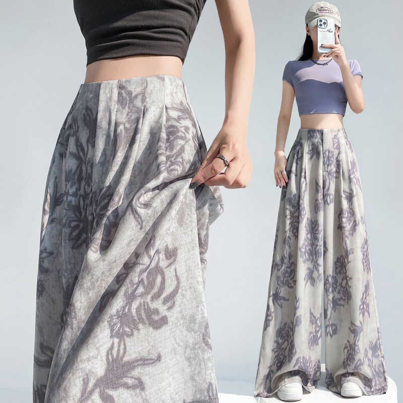 High waist suit pants wide leg pants for women
