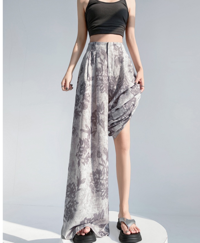 High waist suit pants wide leg pants for women