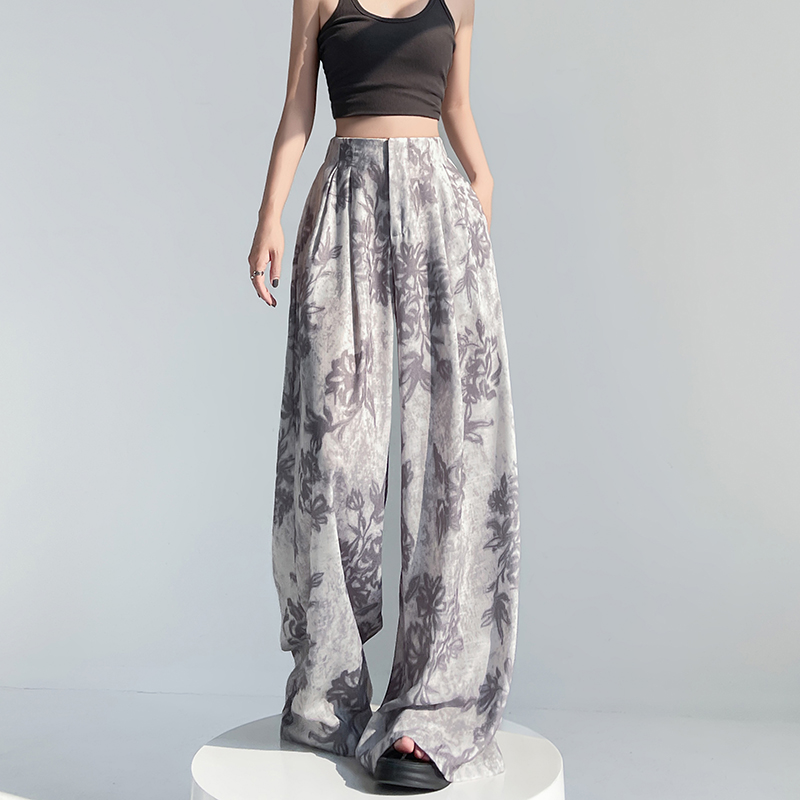 High waist suit pants wide leg pants for women